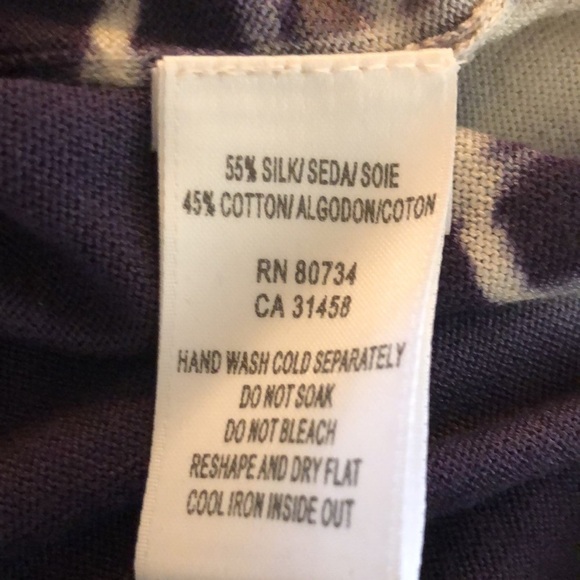 BCBGMAXAZRIA Silk and Cotton Blend Tie Dye Sequin and Beaded Sweater Size Small - Picture 12 of 12